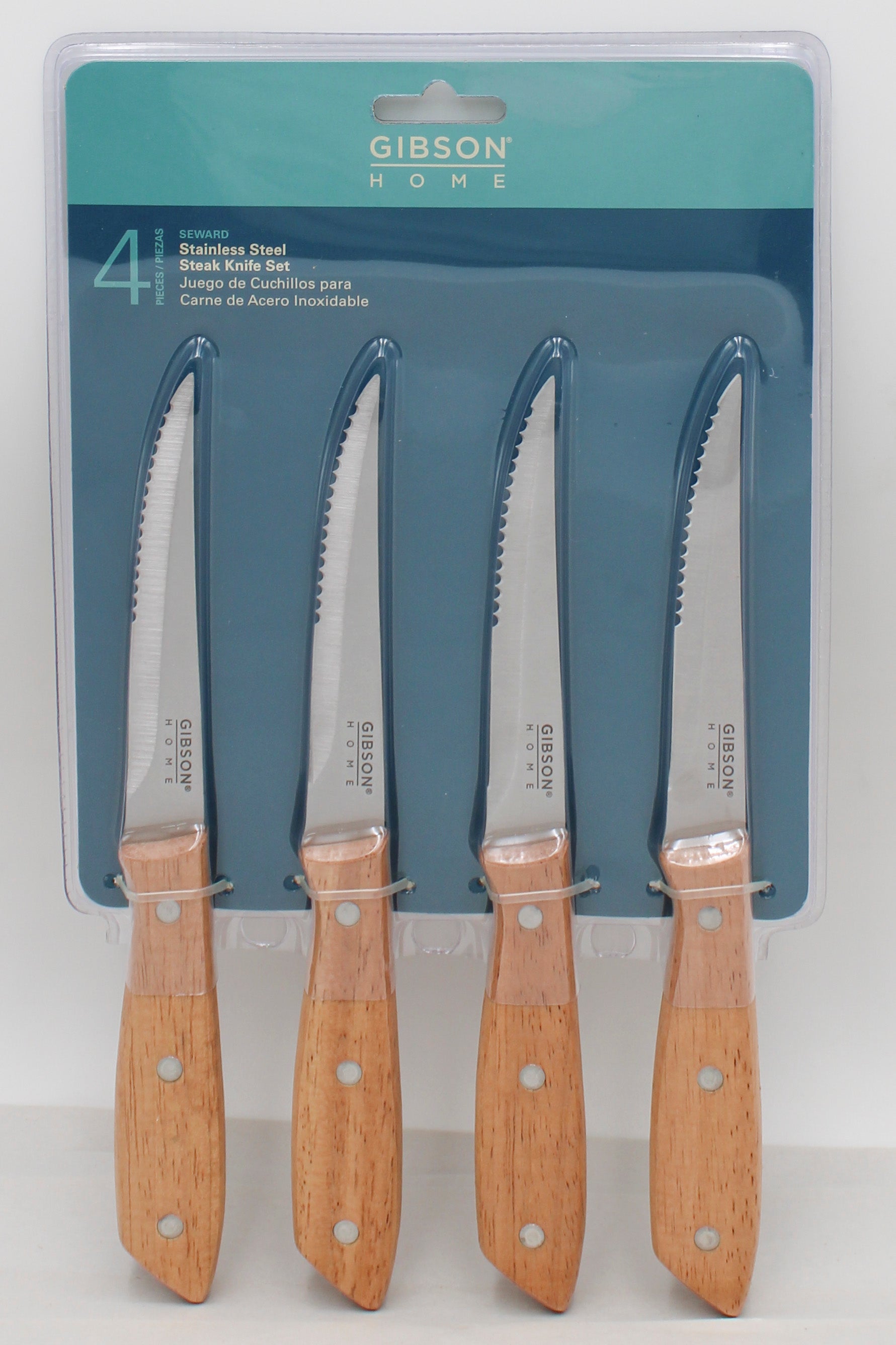 Gibson Stainless Steel Steak Knives Set 4pc