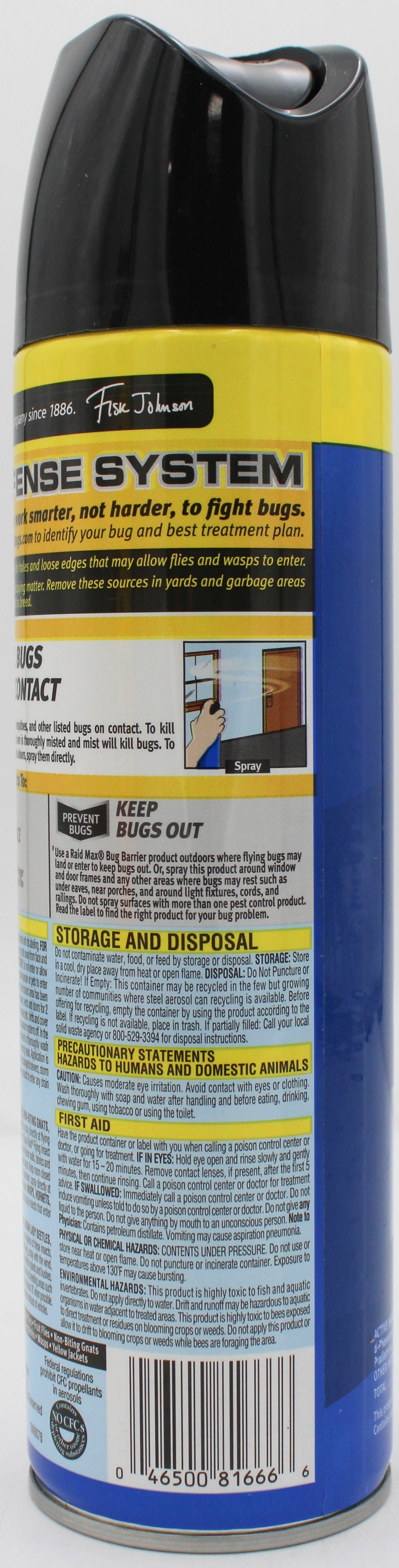 RAID FLYING INSECT KILLER AEROSOL 18oz 36CT DISPLAY