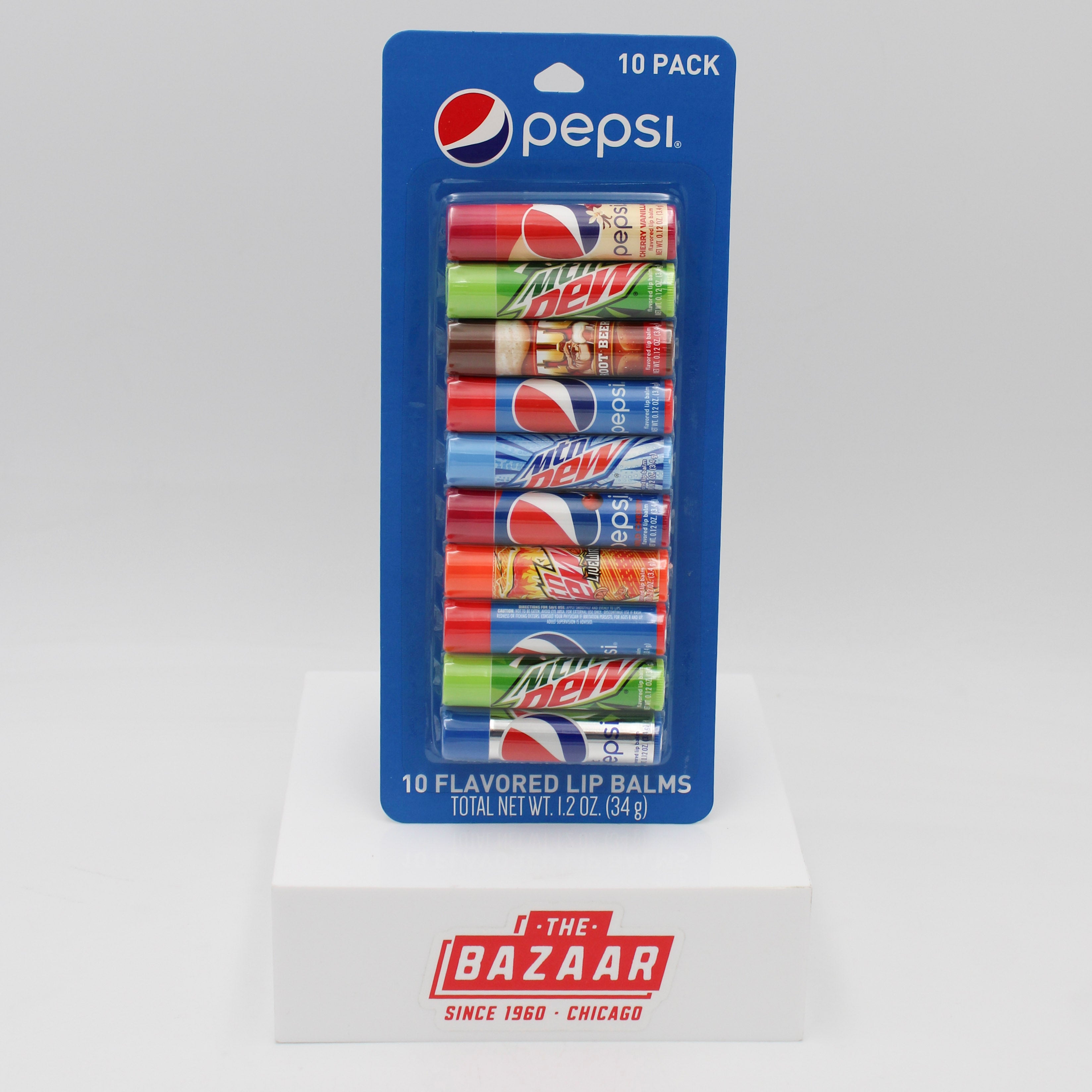PEPSI FLAVORED LIP BALM 10ct NI.