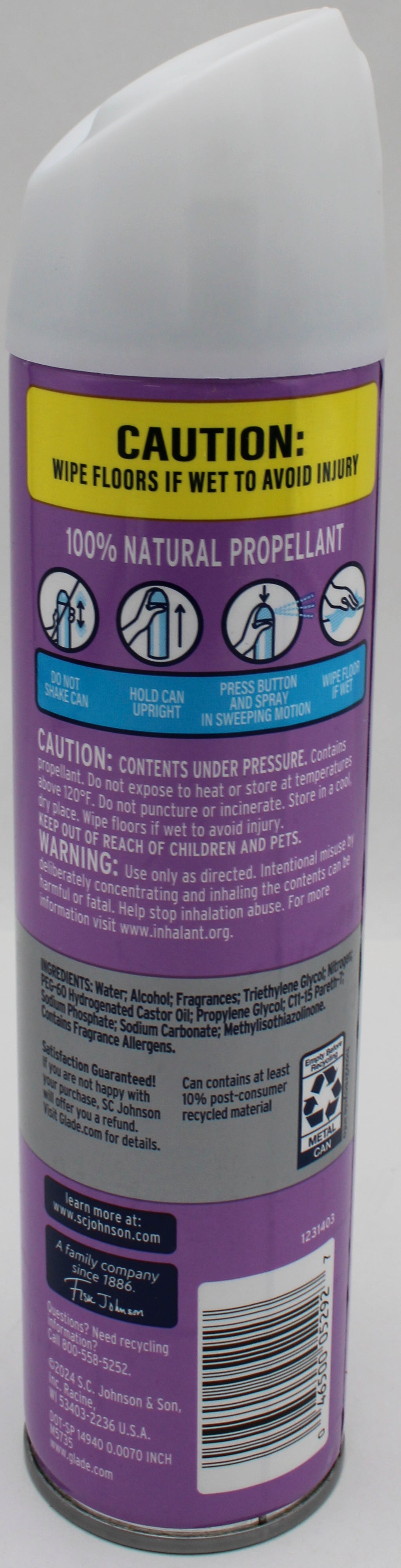Glade Aerosol Spray Lavender & Vanilla 8oz – Wholesale