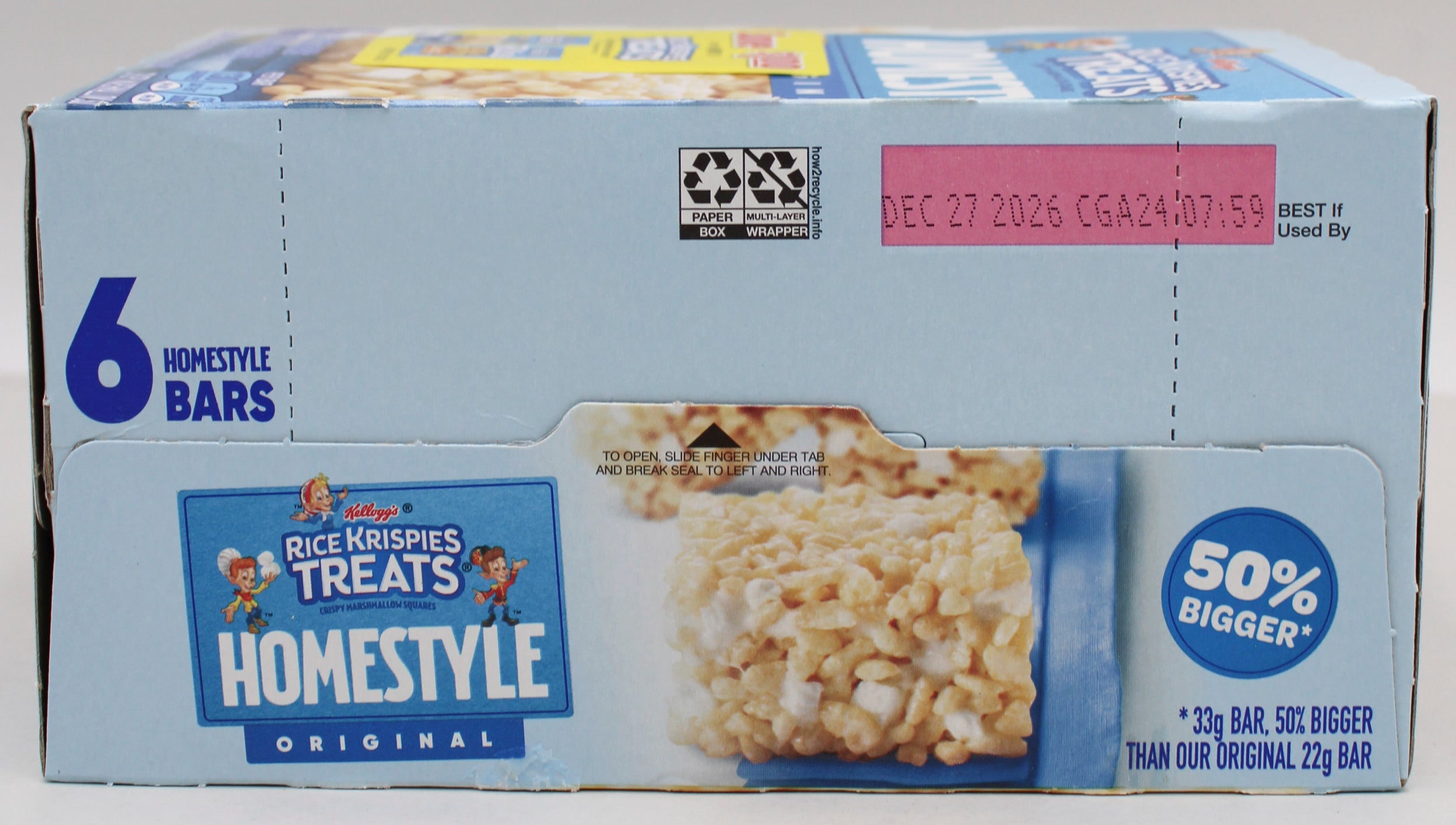 Rice Krispies Treats Homestyle Bars 6ct 6.98oz Floorstand