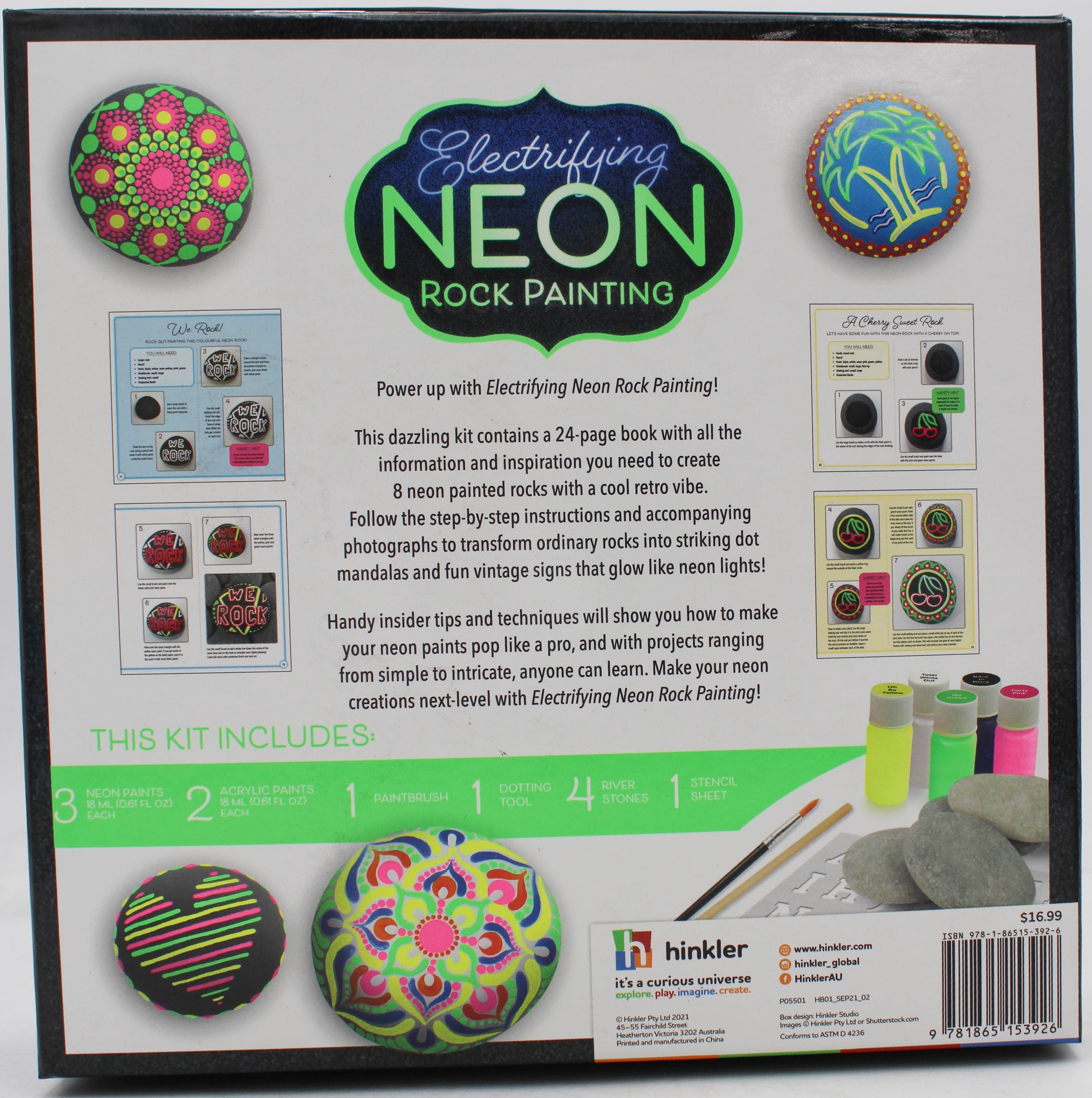 NEON ROCK PAINTING KIT