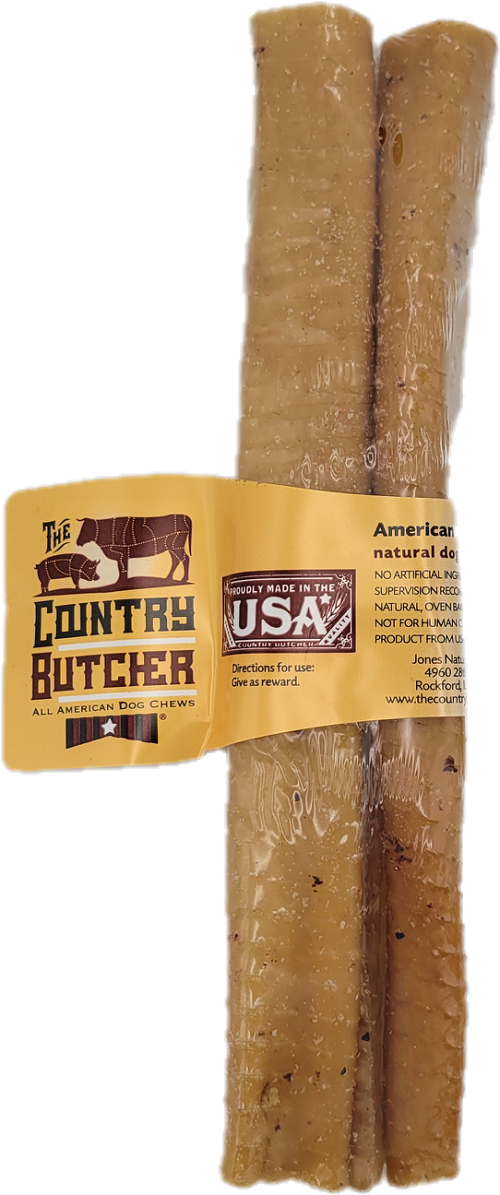 THE COUNTRY BUTCHER NATURAL DOG CHEWS PORK ROLLS 2CT MEDIUM 2.2oz BB 12/2/26