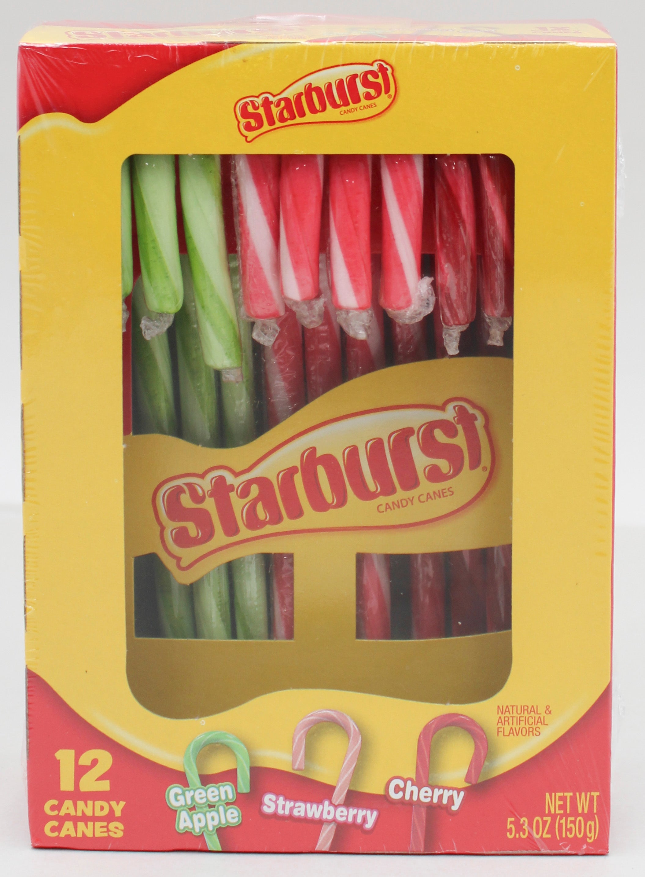 STARBURST Candy Canes 12ct 5.3oz Wholesale Box