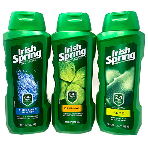 Irish Spring Body Wash Assorted 18oz Display – Wholesale