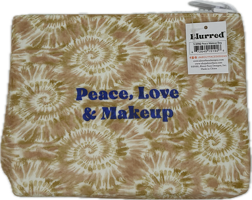 Peace Medium Silicone Cosmetic Bag | Wholesale Pack