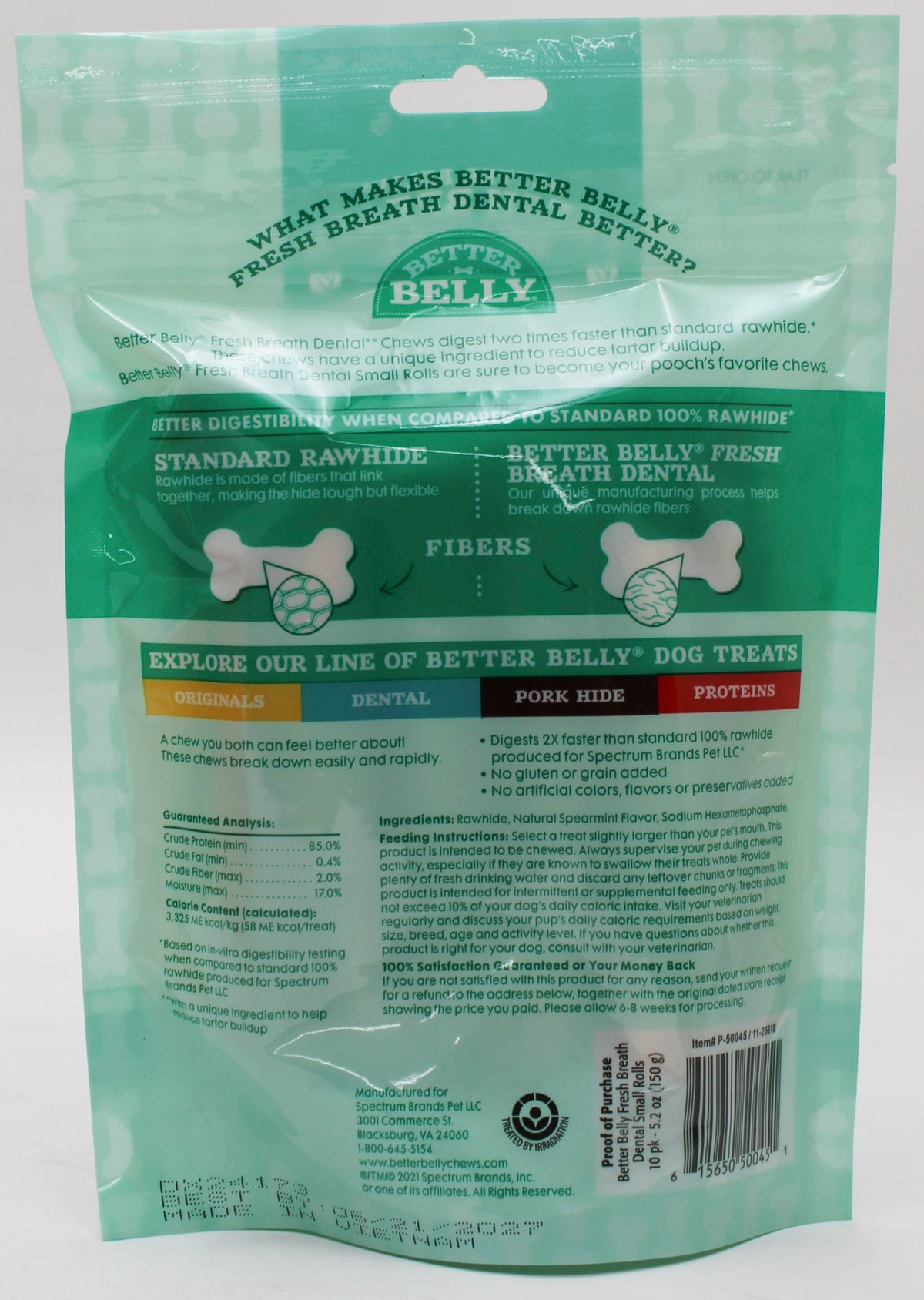 BETTER BELLY DENTAL CHEWS 10CT BB 6/21/2027 NI