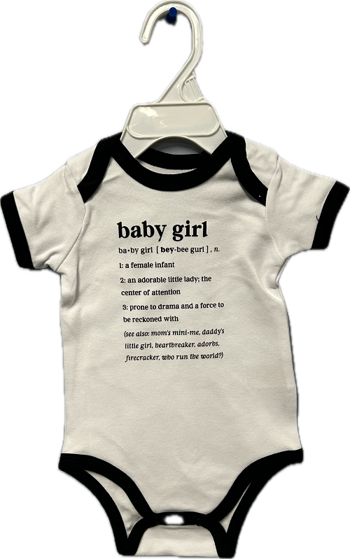 BABY GIRL ONESIE 3-6 MONTHS