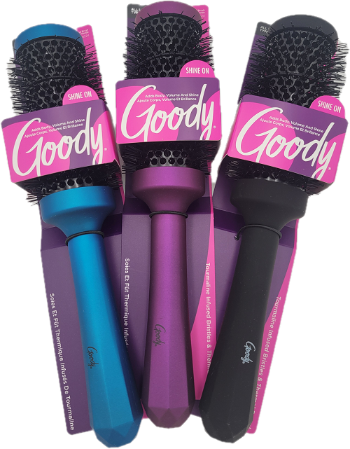 GOODY ALL TYPES HAIR ROUND BRUSH JEWEL SHINE ASSORTER NI