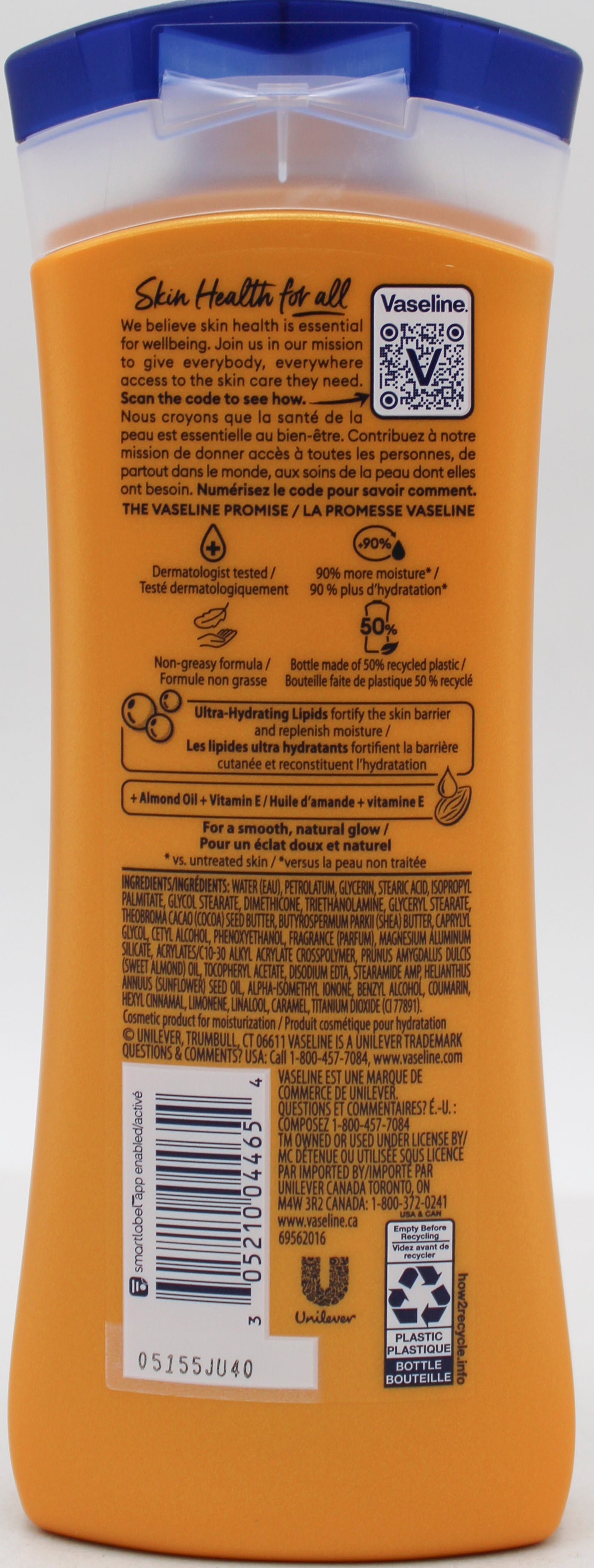 VASELINE INTENSIVE CARE BODY LOTION ALMOND SMOOTH 10oz