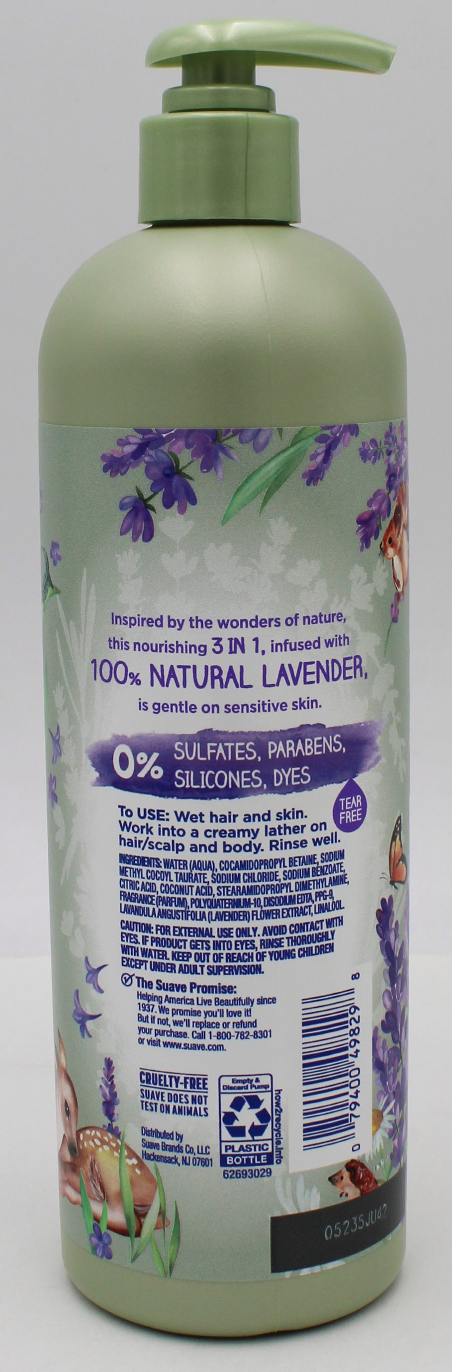 SUAVE KIDS 3N1 LAVENDER 16.5oz