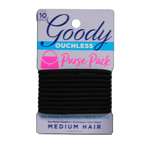 GOODY HAIR TIES 10CT-BLACK NI