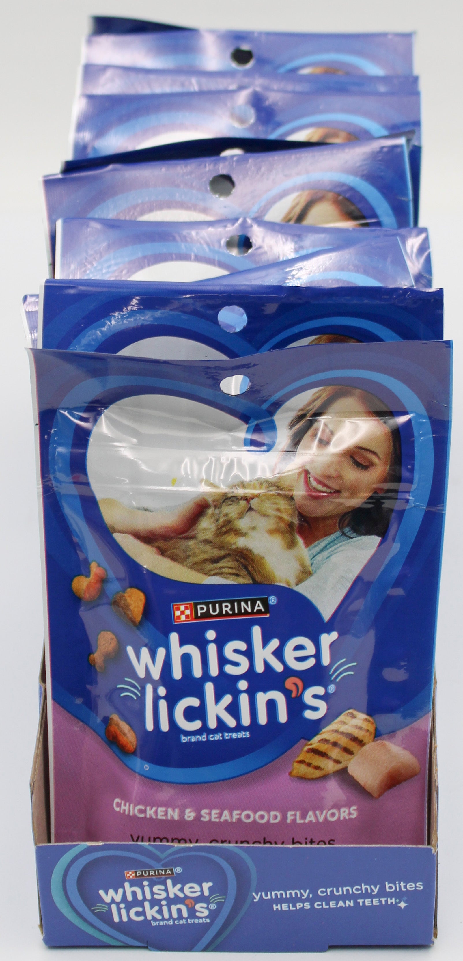 PURINA WHISKER LICKIN CHICKEN & SEAFOOD CAT TREATS 1.7oz. BB 2/28/27 NI