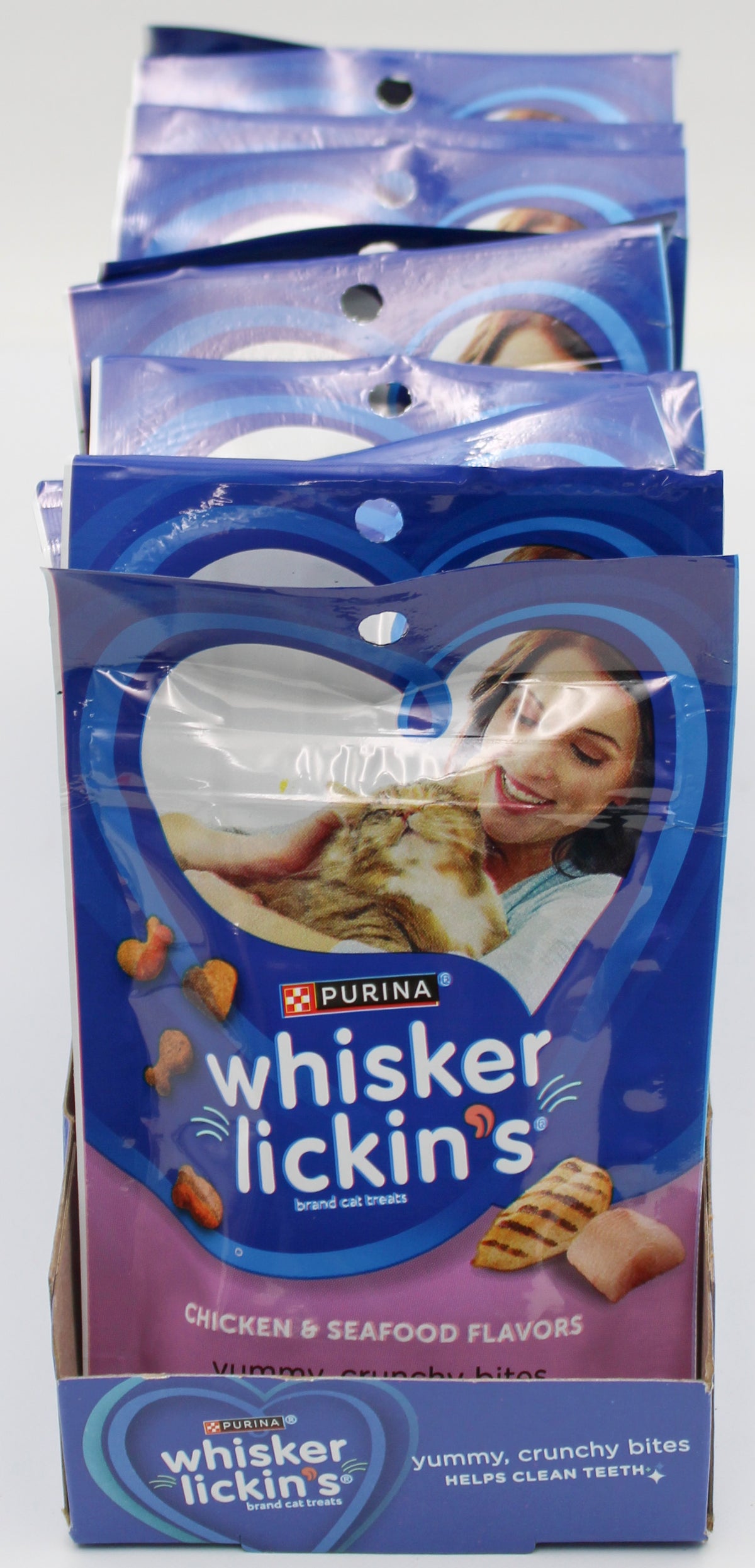 PURINA WHISKER LICKIN CHICKEN & SEAFOOD CAT TREATS 1.7oz. BB 2/28/27 NI