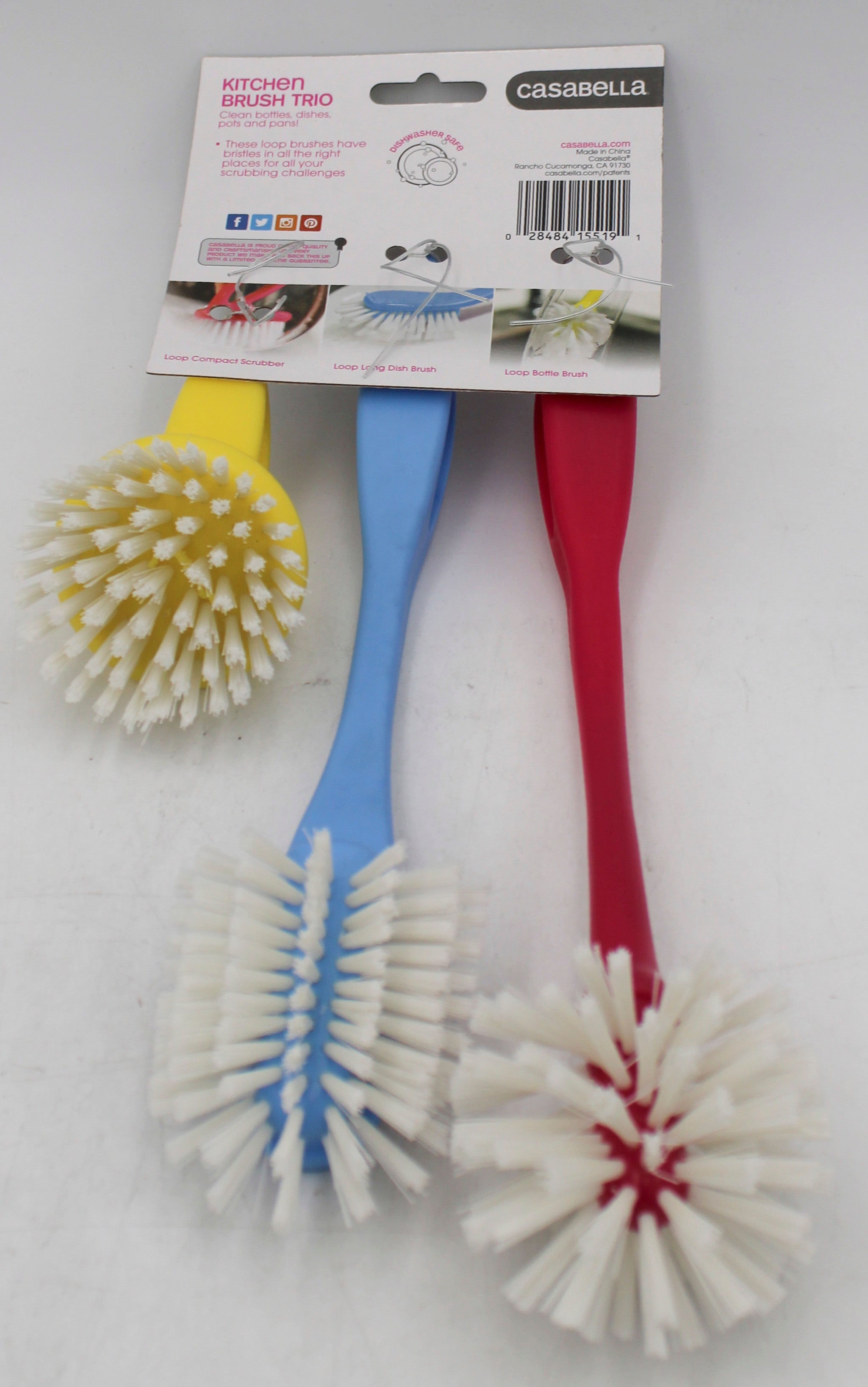 CASABELLA 3PC DISH BRUSH SET