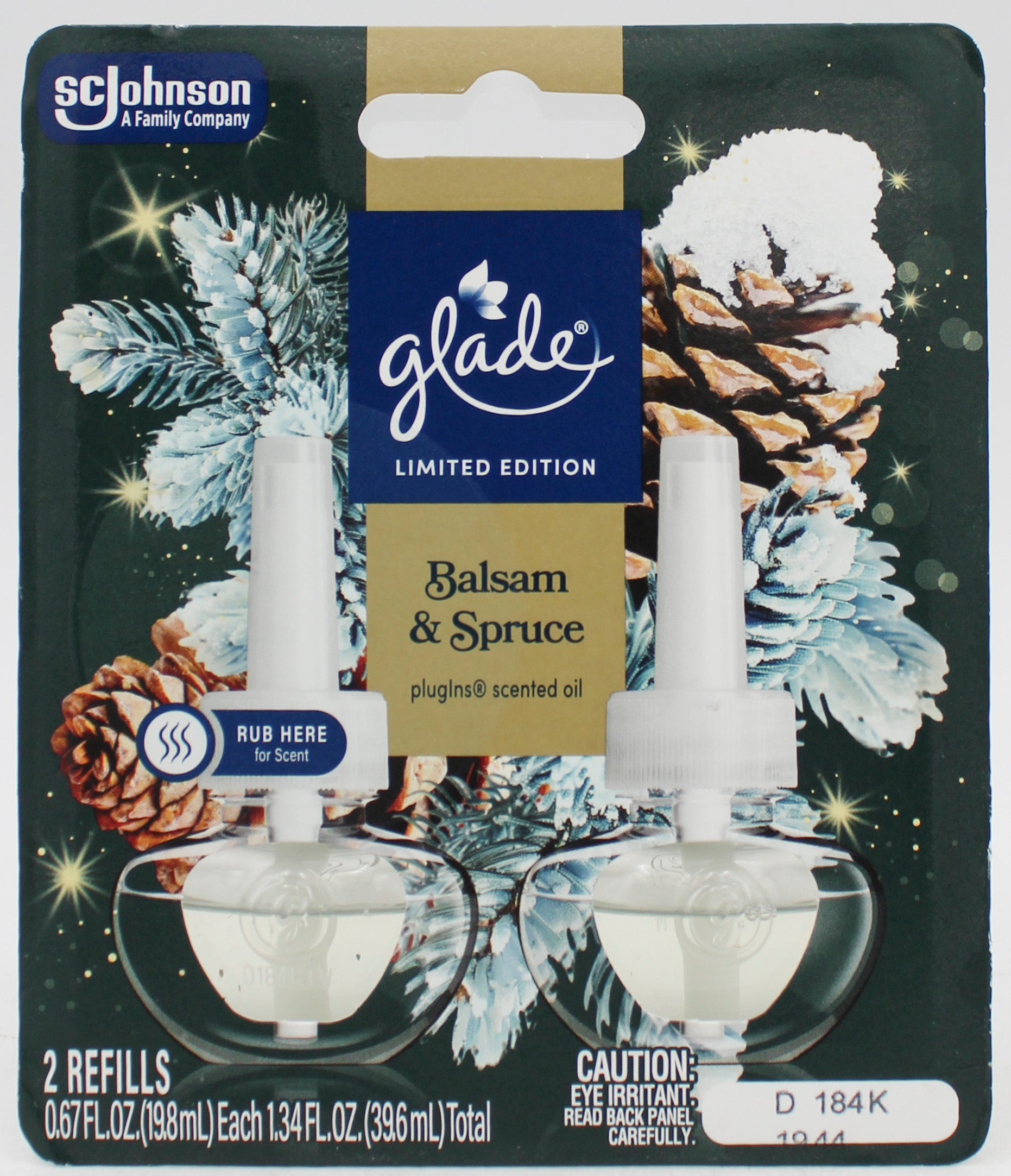 SP GLADE PLUGINS SCENTED OILS 1.34oz BALSAM & SPRUCE