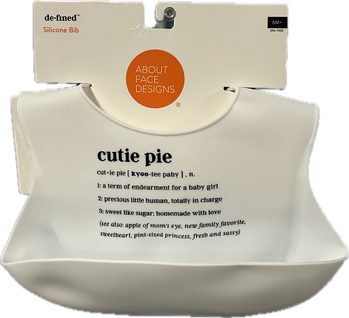 CUTIE PIE SILICONE BIB