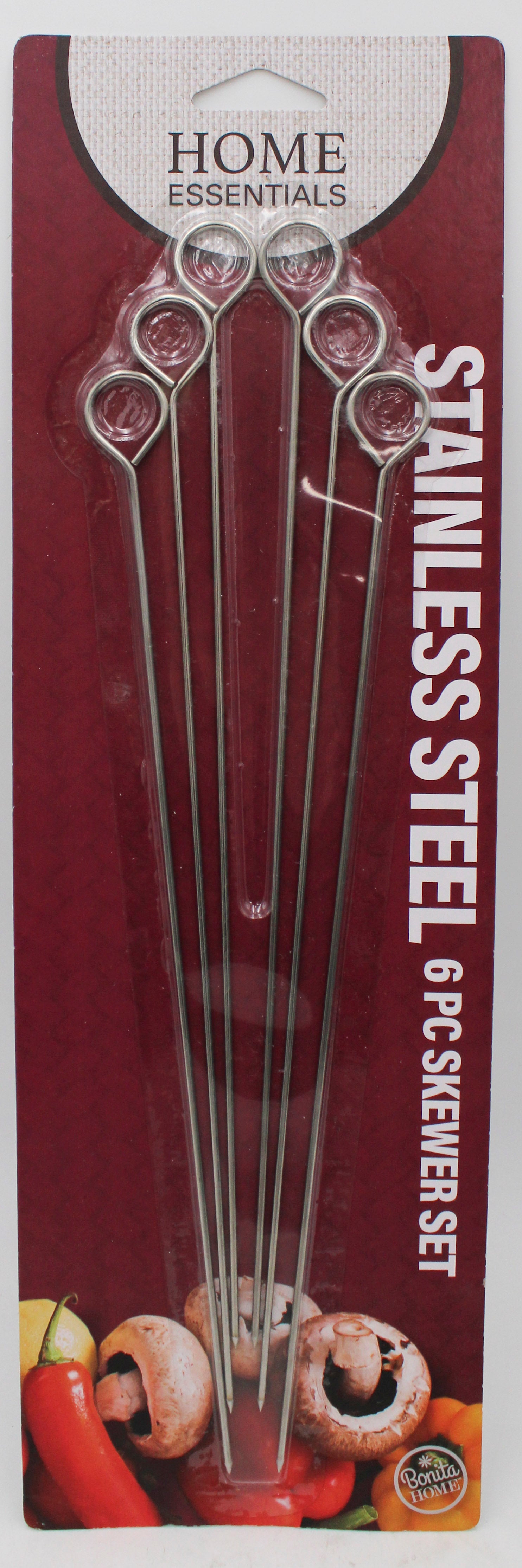 11.5in Stainless Steel Skewer Set
