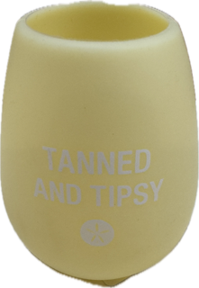 TAN & TIPSY SILICONE WINE CUP 12.5OZ