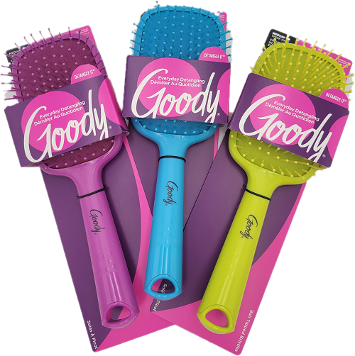 GOODY MEDIUM TO THICK HAIR PADDLE BRUSH ASSORTER NI.