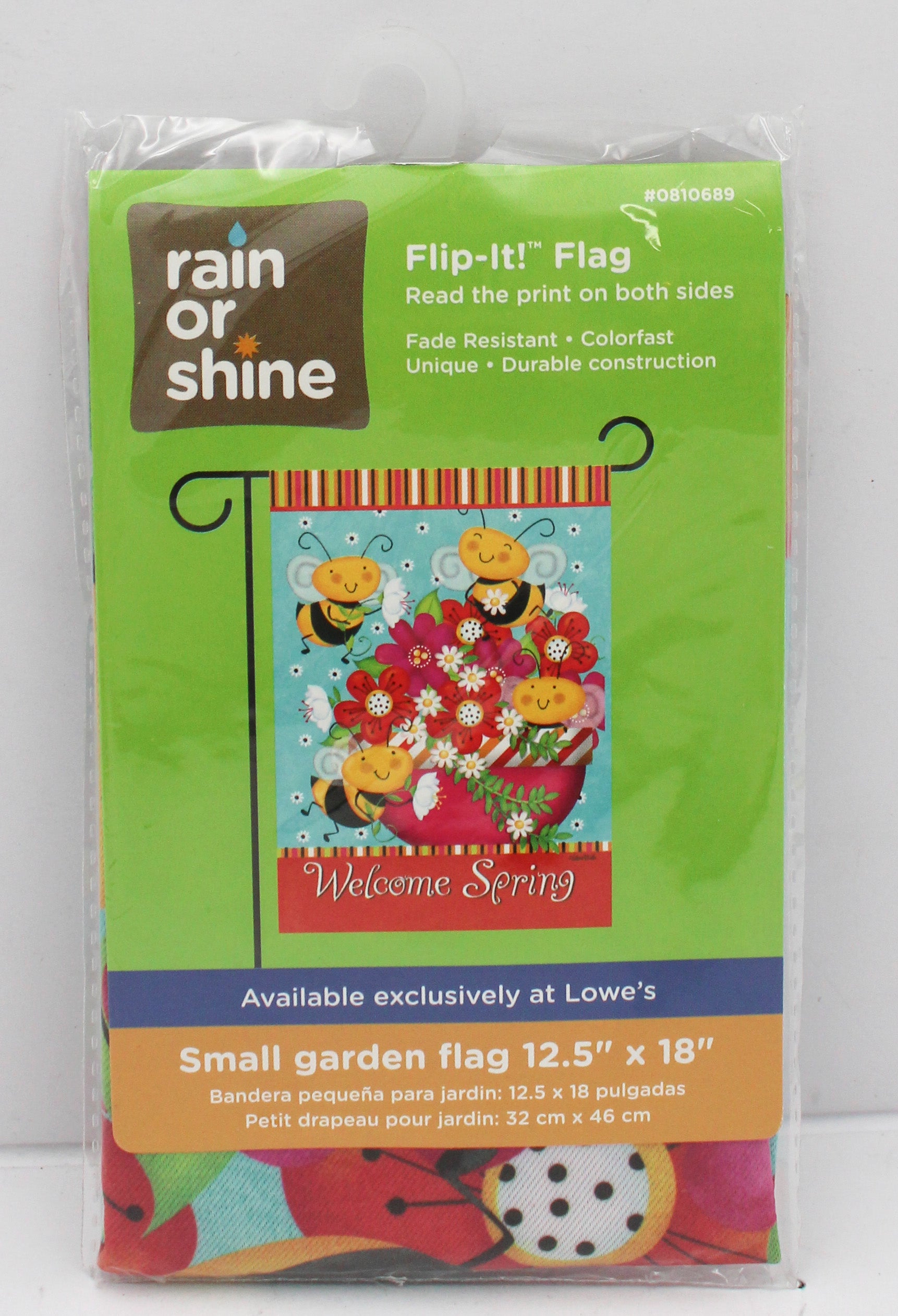 GARDEN FLAG - WELCOME SPRING 12.5in x 18in