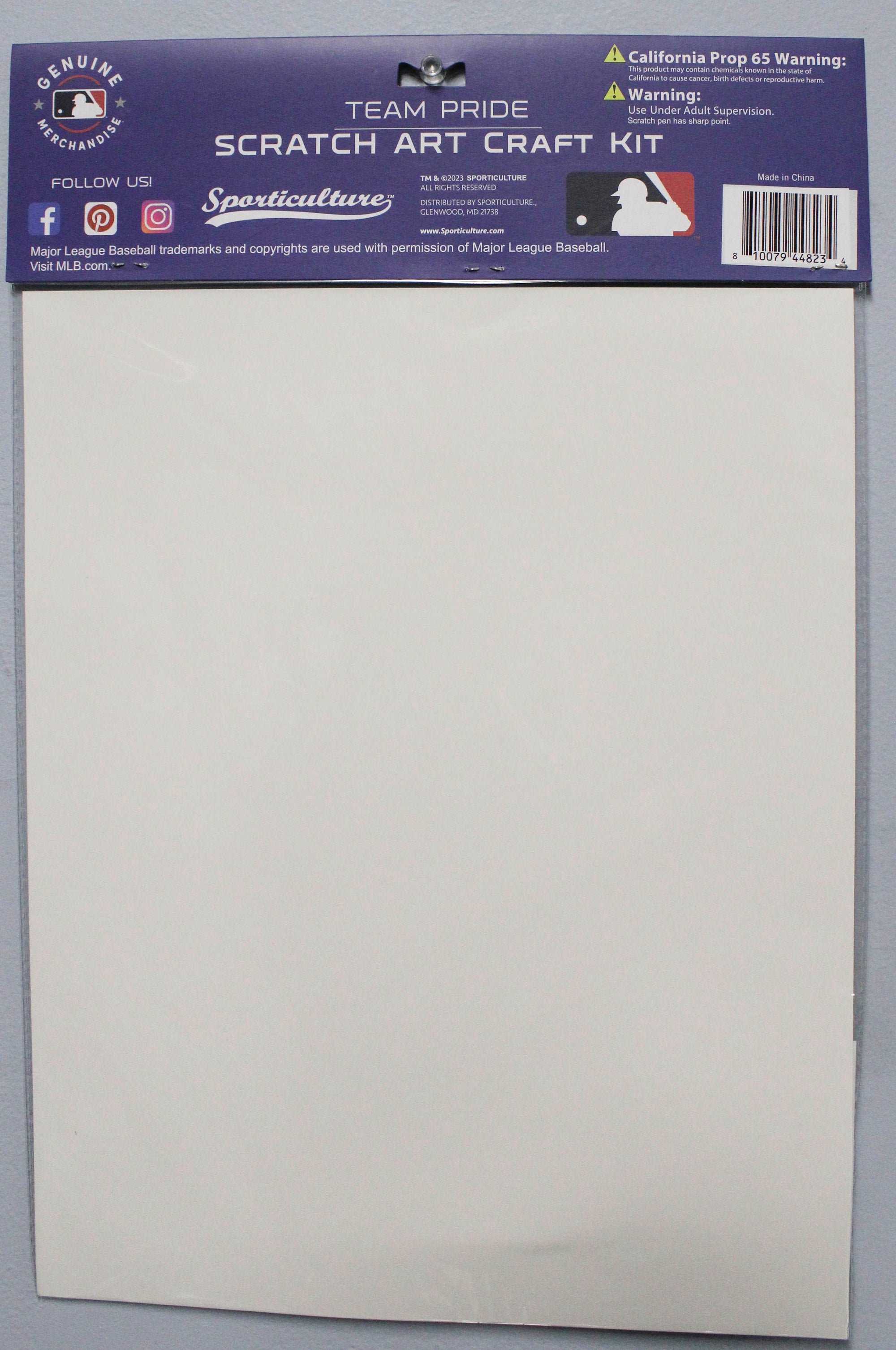 OFFICIALLY LICENSED NEW YORK YANKEES SCRATCH ART CRAFT KIT