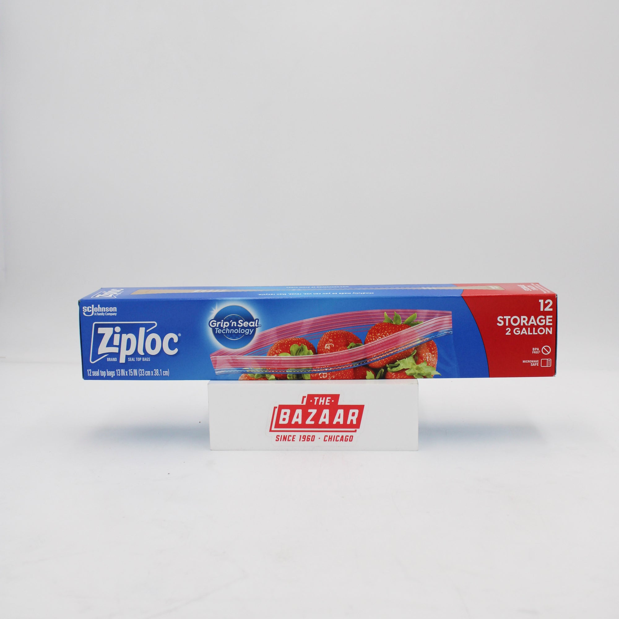 SP ZIPLOC STORAGE BAG 12CT/2GALLON