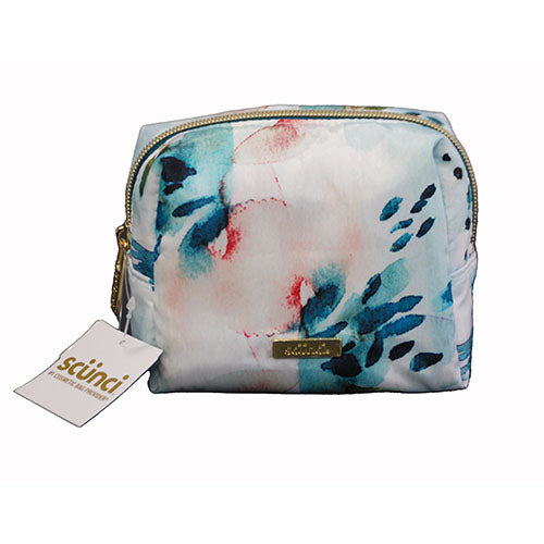 CONAIR SCUNCI WATERCOLOR FLORAL CUBE ORGANIZER 5.5" X 4.5" NI
