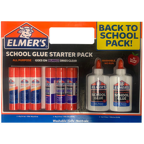 ELMRS SCHOOL GLUE 8PC STRTR KIT