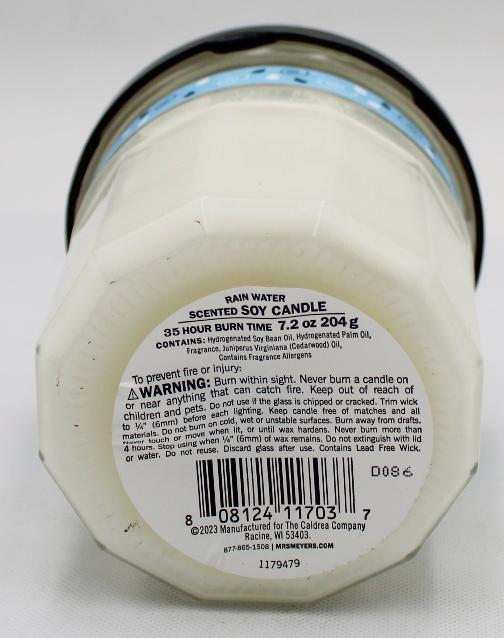 Mrs. Meyer's Soy Candle Rainwater 7.2oz