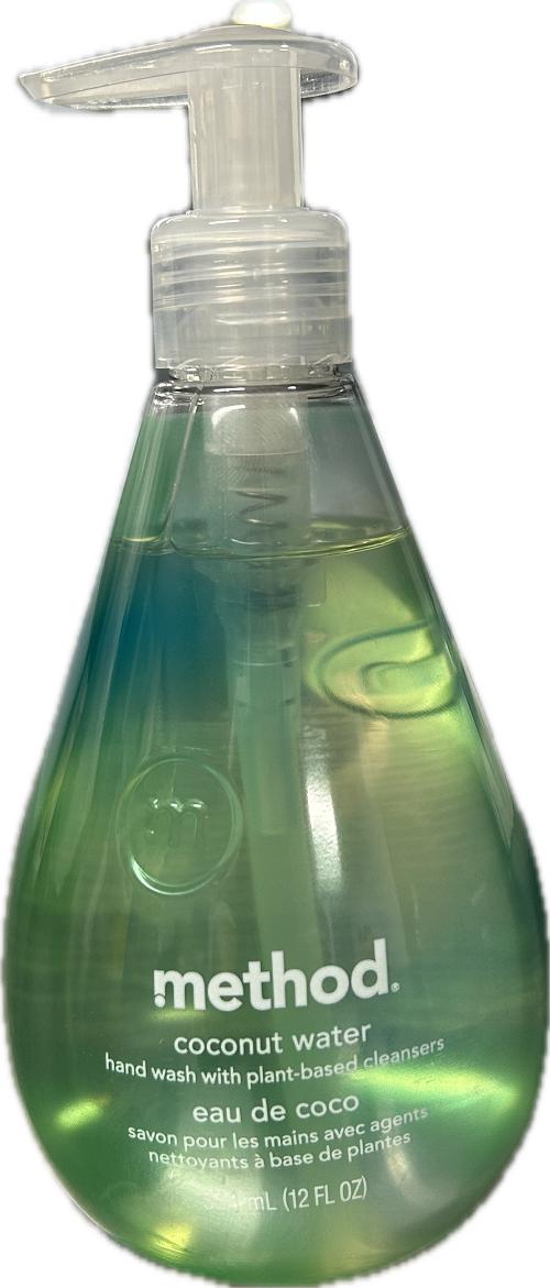 METHOD GEL HAND WASH COCONUT WATER 12floz NA