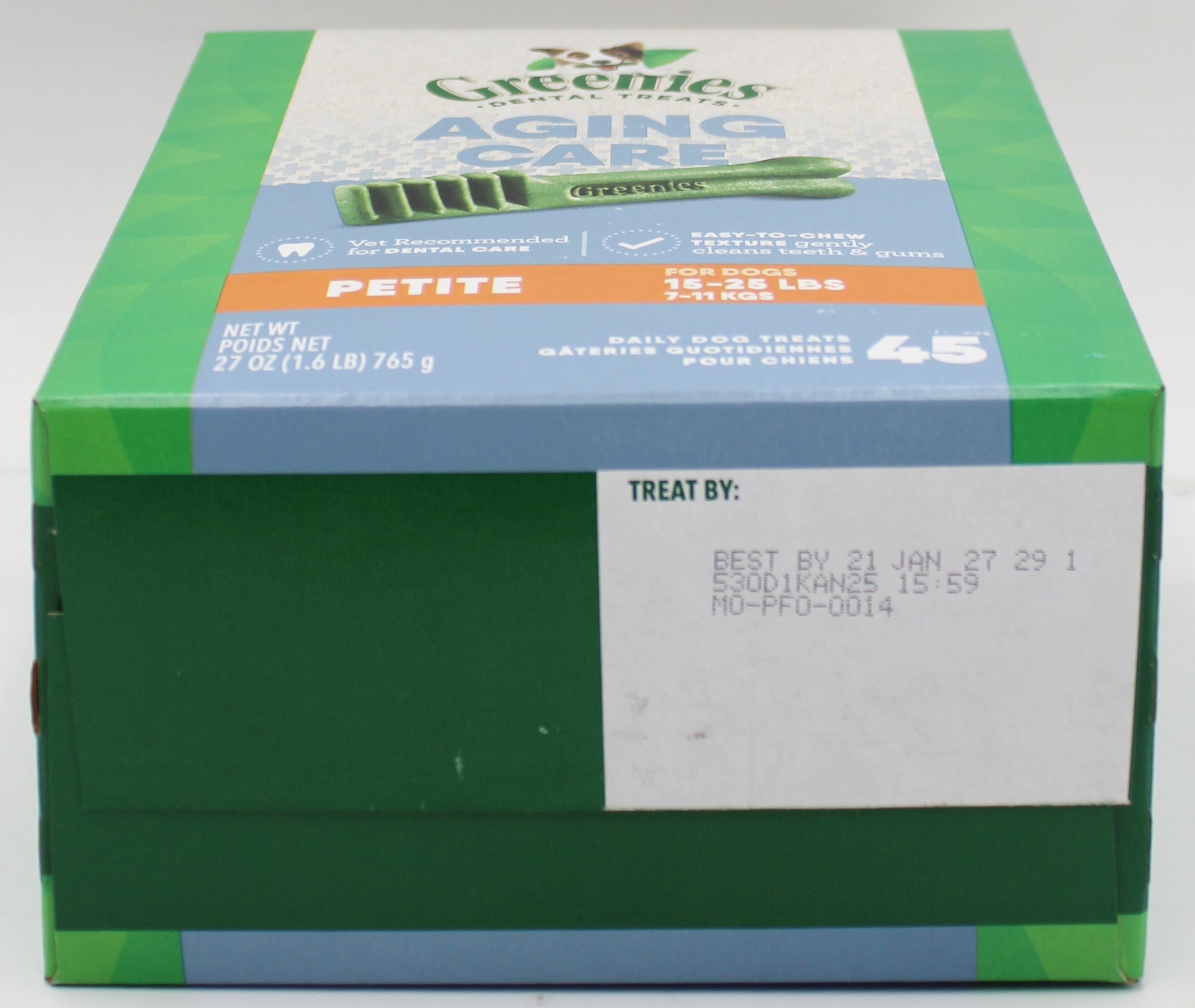 GREENIES Aging Care Dental Dog Treats Petite 27oz (45-Pack)