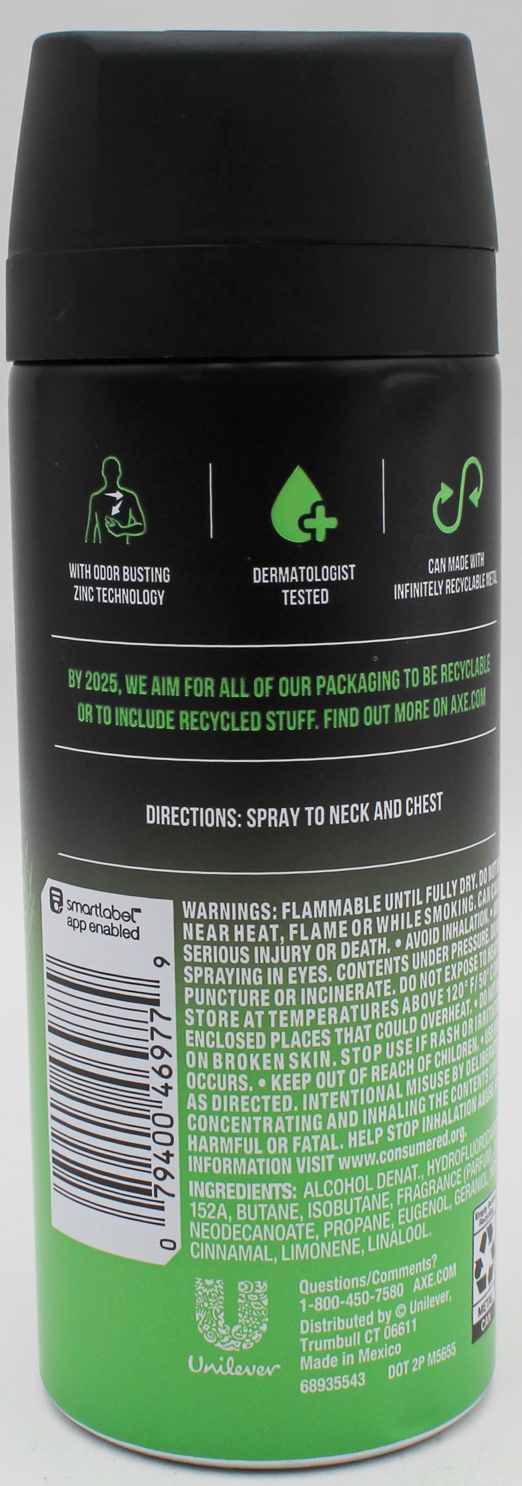 AXE BODY SPRAY WILD BAMBOO 4oz