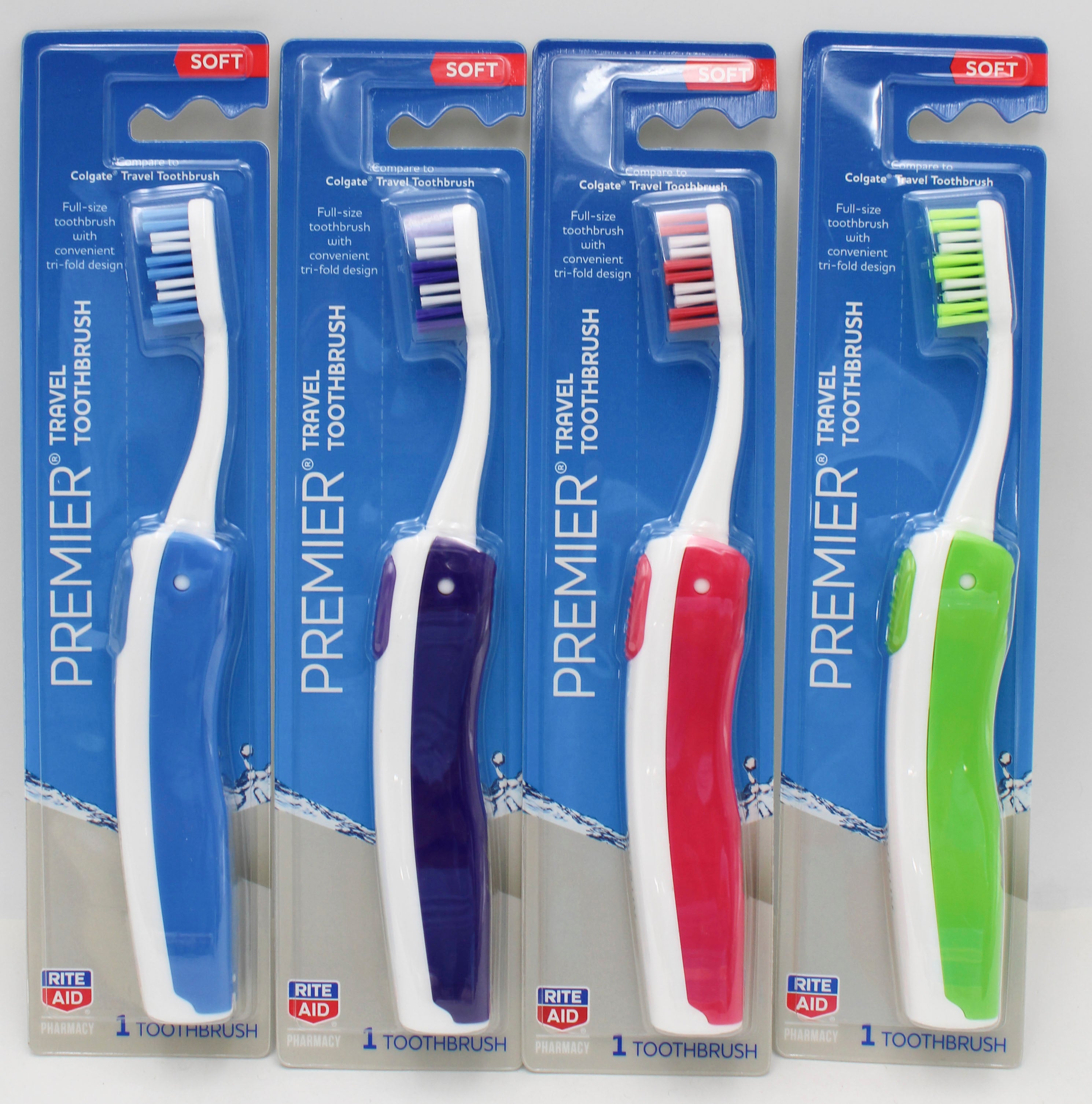 RITE AID FOLDING TRAVEL TOOTHBRUSH
