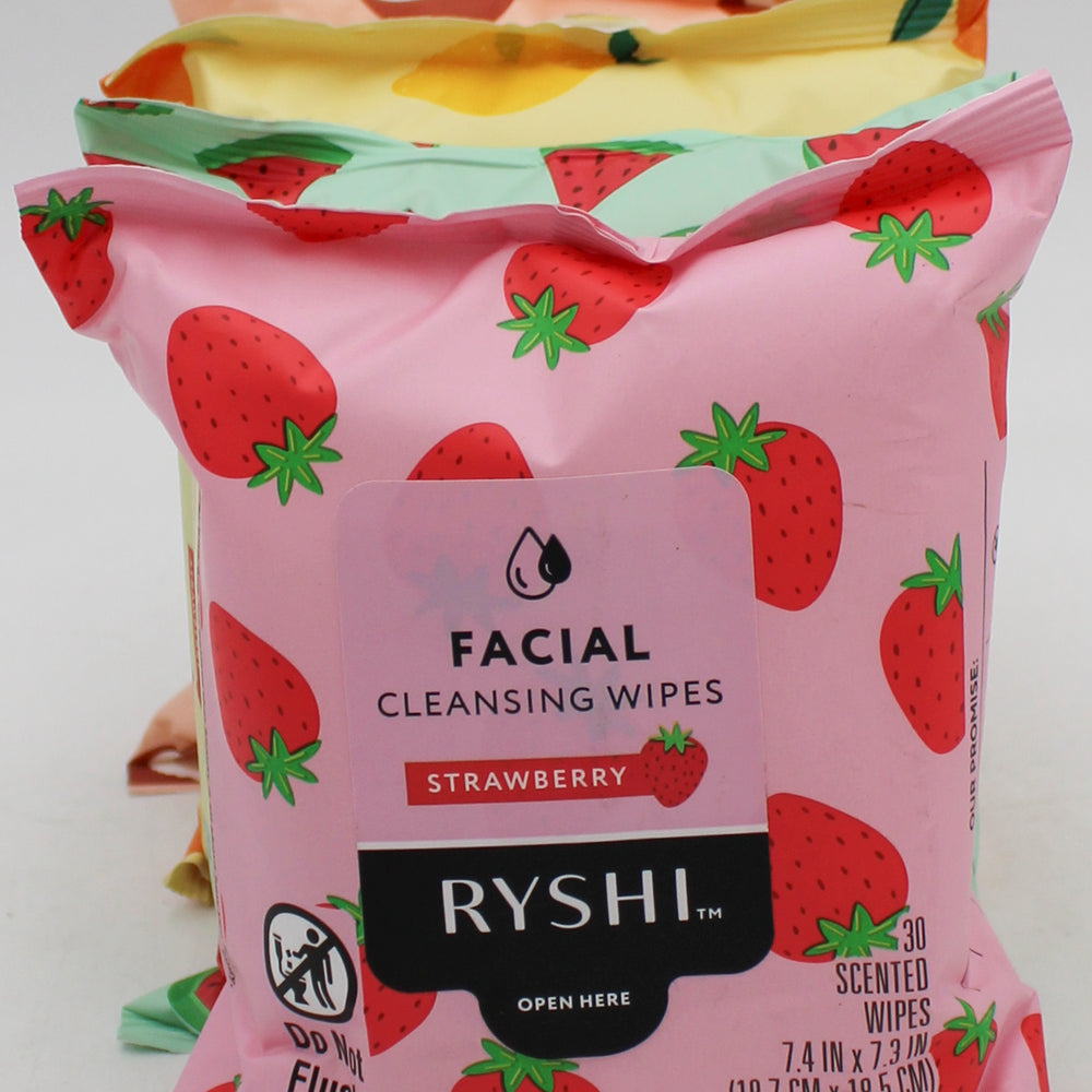 RITE AID RYSHI 30ct FACIAL CLEANSING WIPES 4PACK