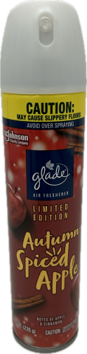 SP GLADE AIR FRESHENER AUTUMN SPICED APPLE 8.3oz