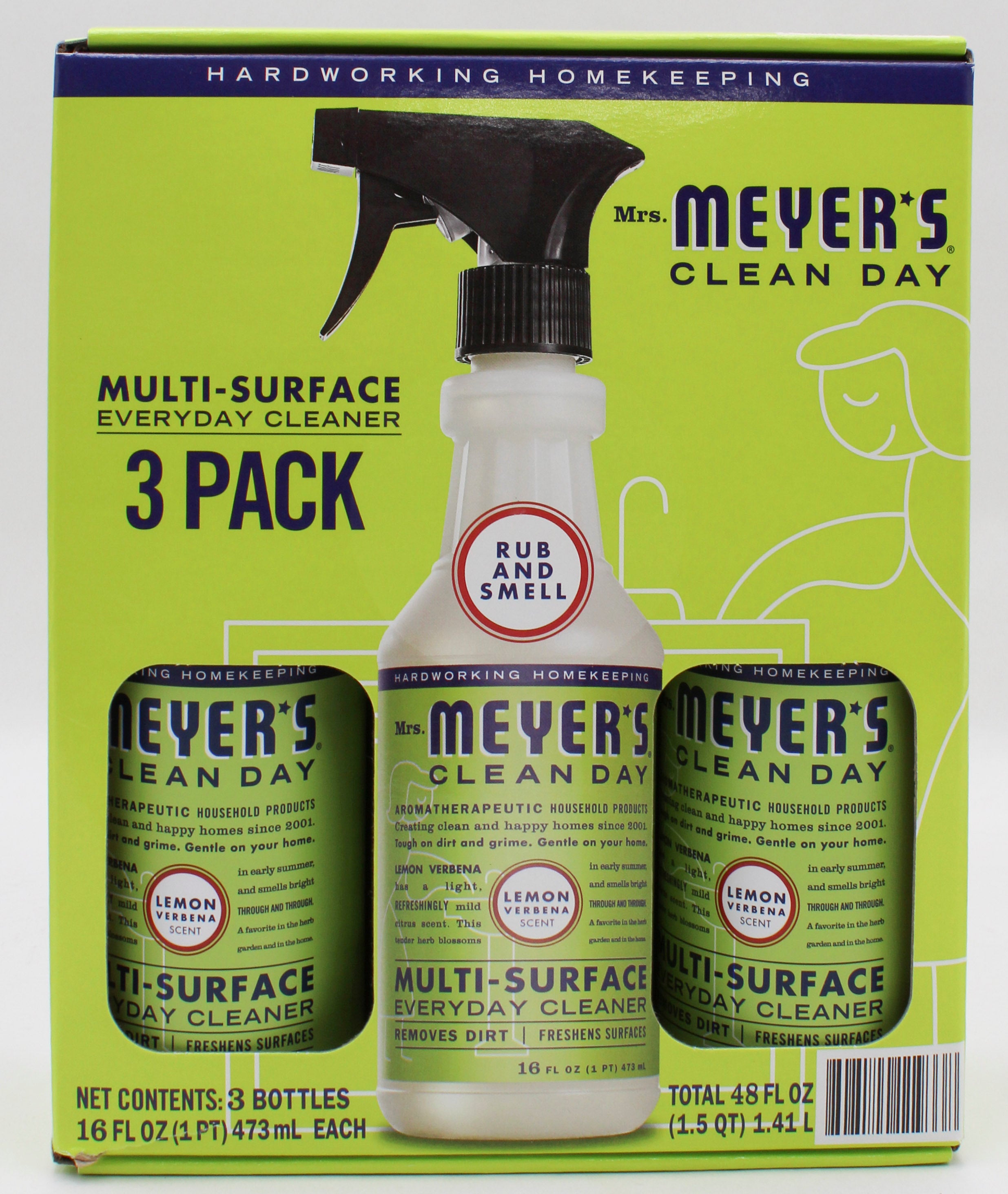MRS MEYERS MULTI SURFACE CLEANER LEMON VERBENA 3ct PALLET