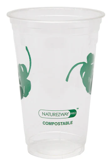 50CT 20OZ PLASTIC CUPS - COMPOSTABLE & NO UPC