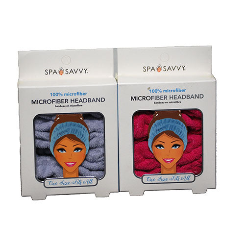 DONNAMAX SPA SAVVY MICROFIBER HEADBAND ONE SIZE ASST COLORS NI