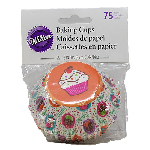 WILTON BAKING CUPS 2"/75CT-PARTY.