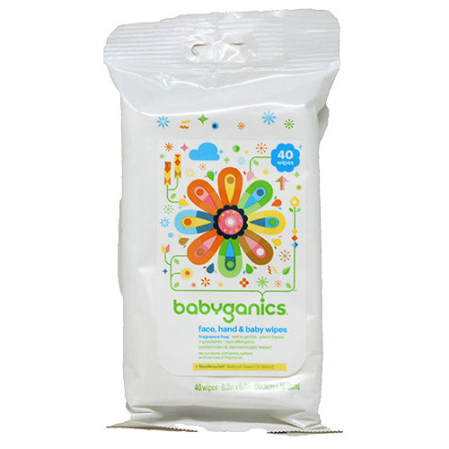 BABYGANIC BABY WIPES 40CT-FRAG.FREE