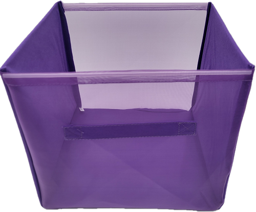 HOME CREATIONS STORAGE CUBE 12x12x12x PURPLE