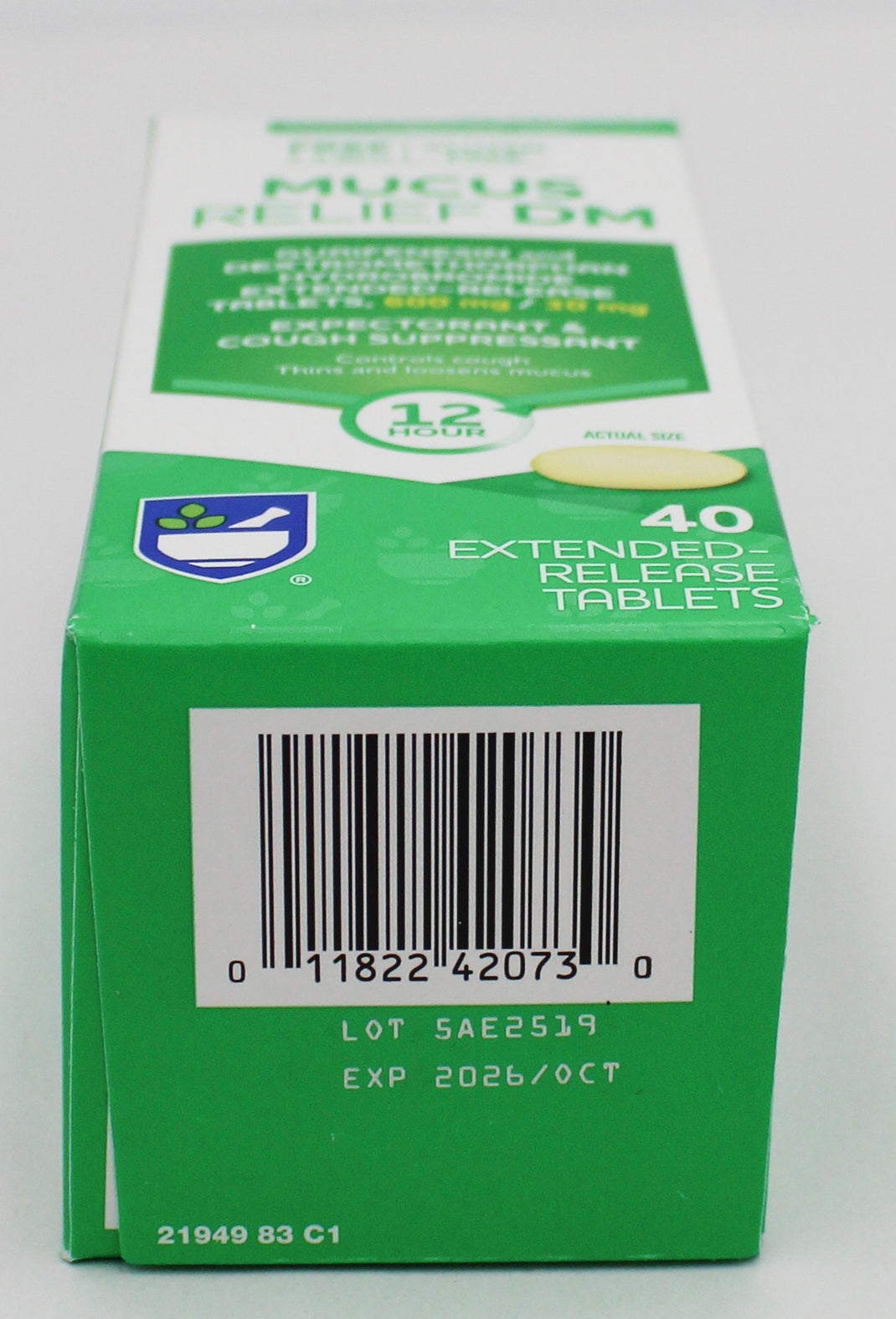 RITE AID COUGH & CHEST CONGESTION RELIEF DM CAPLETS 40ct EXP 10/31/2026 COMPARES TO Mucinex