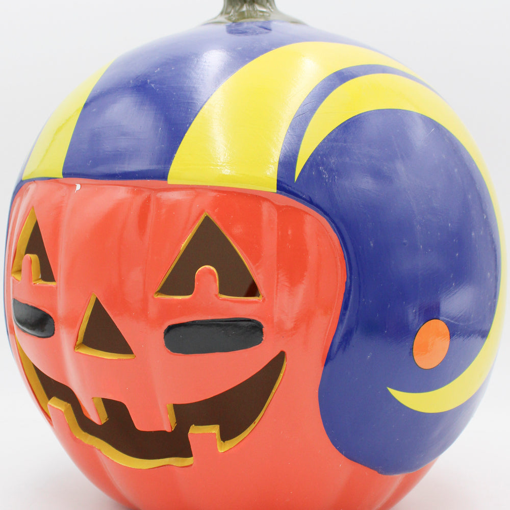 LOS ANGELES RAMS CERAMIC PUMPKIN HELMET 10"