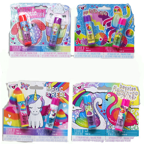 TEAR & SHARE LIP BALM .16oz/2CT SET-ASST