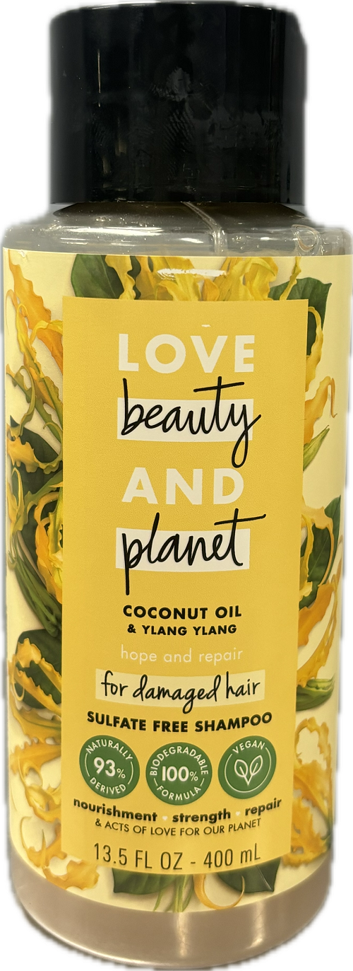 LOVE BEAUTY AND PLANET SHAMPOO 13.5oz COCONUT OIL & YLANG YLANG