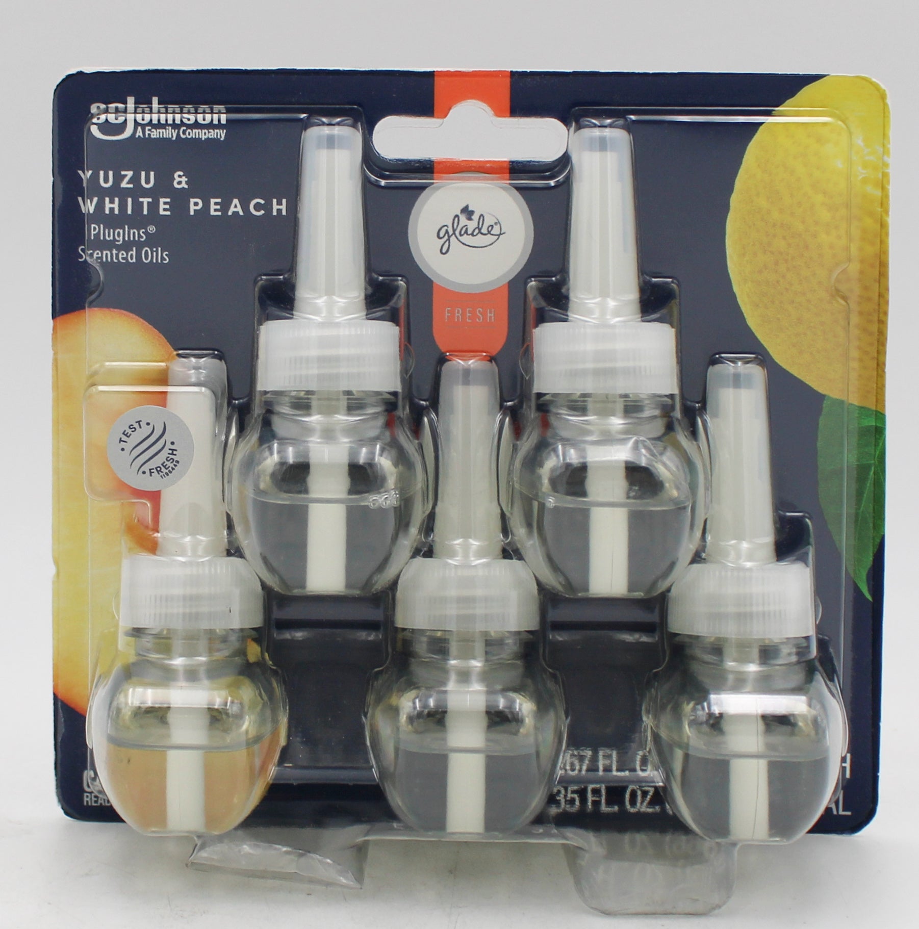 SP GLADE PLUGINS SCENTED OILS  YUZU & WHITE PEACH 5ct 0.67floz US