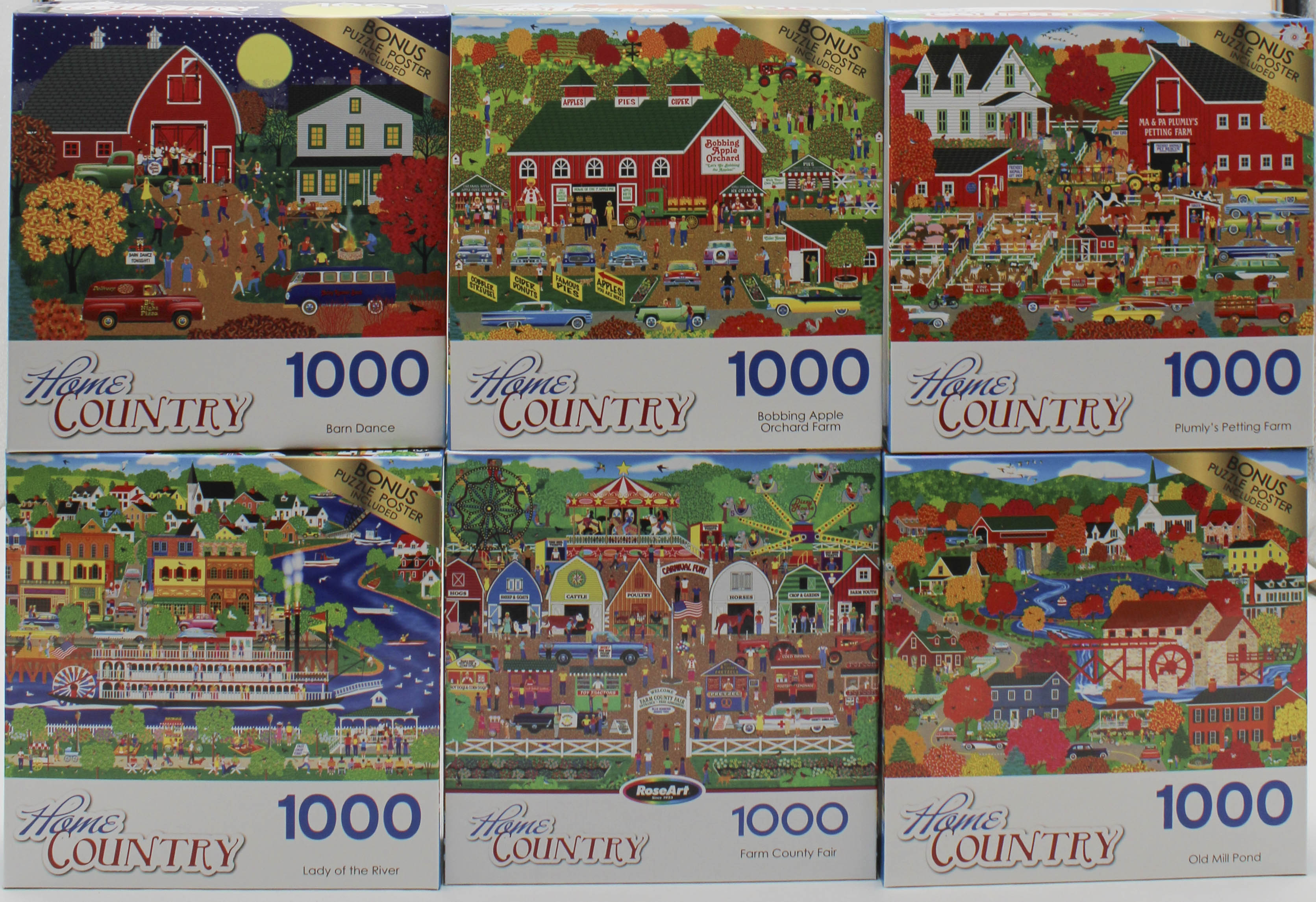 HOME COUNTRY 1000pc PUZZLE ASSORTMENT.