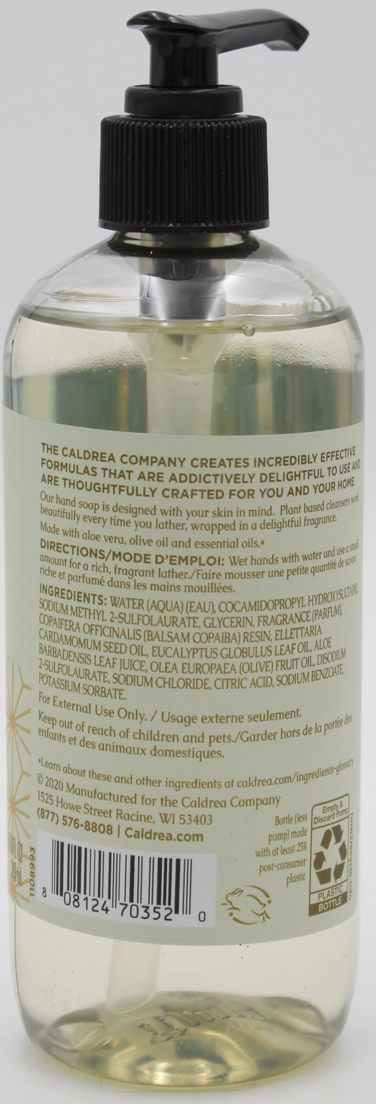 CALDREA HAND SOAP GILDED BALSAM BIRCH 10.8oz US