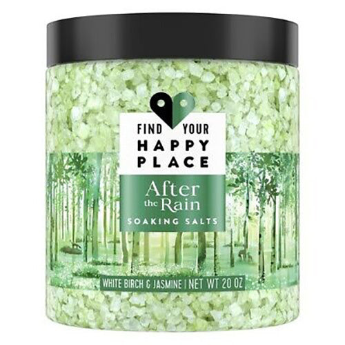 FIND YOUR HAPPY PLACE BATH SALTS 20OZ-AFTER THE RAIN EXP 10/11/23